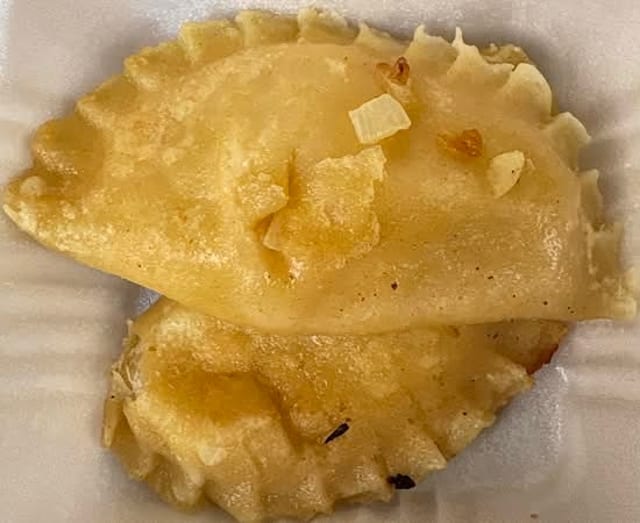 (2) Potato Pierogis.